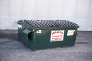 A Tri-State dumpster.
